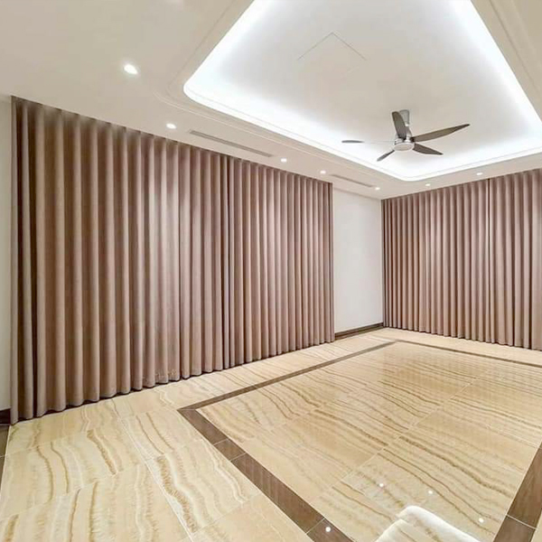 Rèm cửa vải phòng khách chống nắng tốt