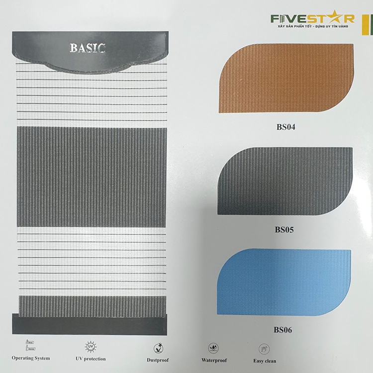 Rèm cầu vồng giá rẻ hãng FIVESTAR – Mã Basic