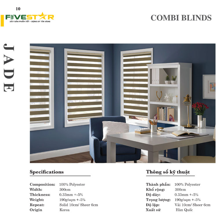 Rèm cầu vồng chống nắng hãng FIVESTAR – Mã JADE