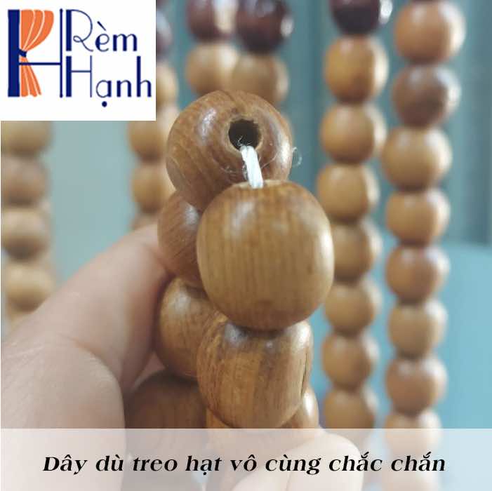 Rèm hạt gỗ che bàn thờ mã HGBM70