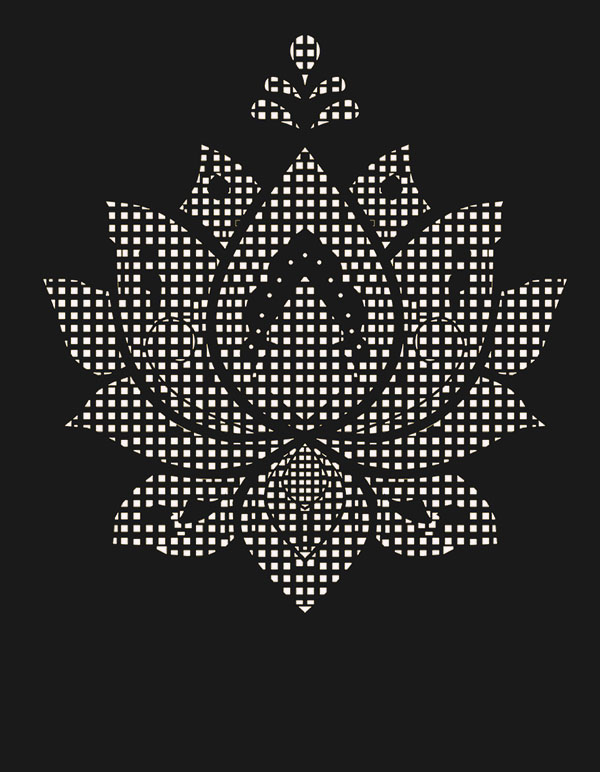 Rèm che bàn thờ gia tiên giá rẻ in họa tiết hoa sen RCBT2501-16