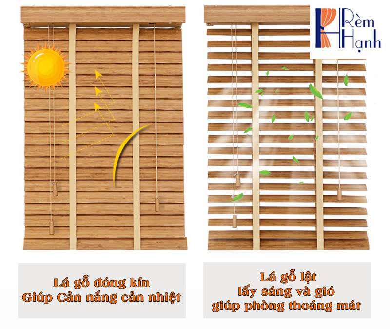 Mẫu rèm gỗ cho cửa sổ vòm