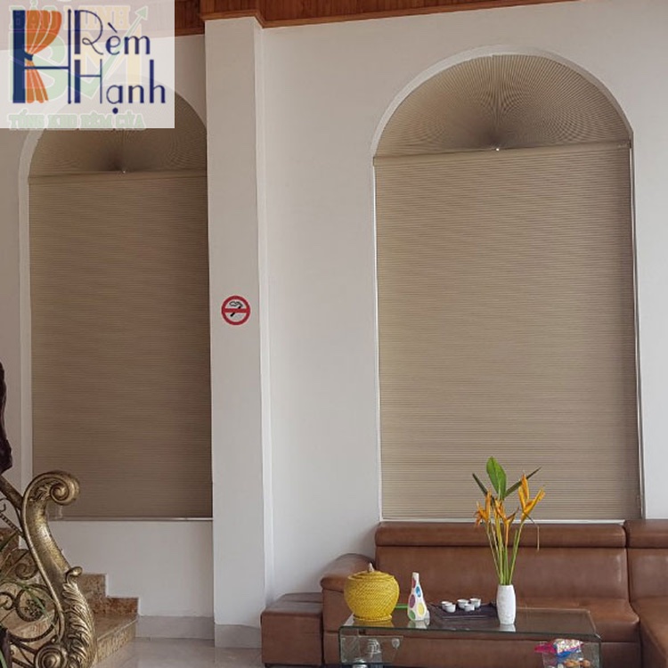 Rèm tổ ong cho cửa sổ vòm mẫu 02