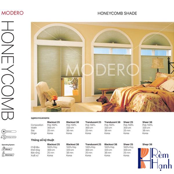 Rèm cửa cầu vồng kết hợp rèm tổ ong cho cửa sổ vòm