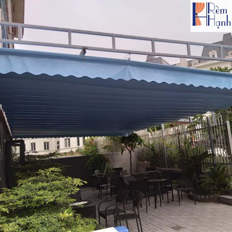 Bạt mái xếp che nắng mưa ngoài trời mã BT16