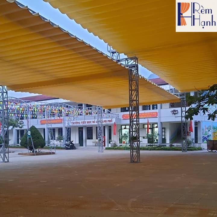 Bạt trần xếp lớp che nắng mái kính mã BT08