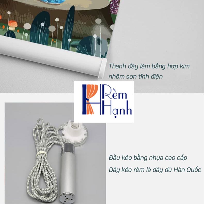 Rèm in tranh cản nắng 100% phòng trẻ em mã BMT22