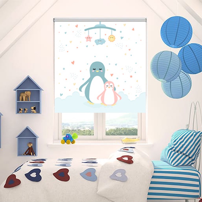 Rèm in tranh phòng trẻ em mã BMT06