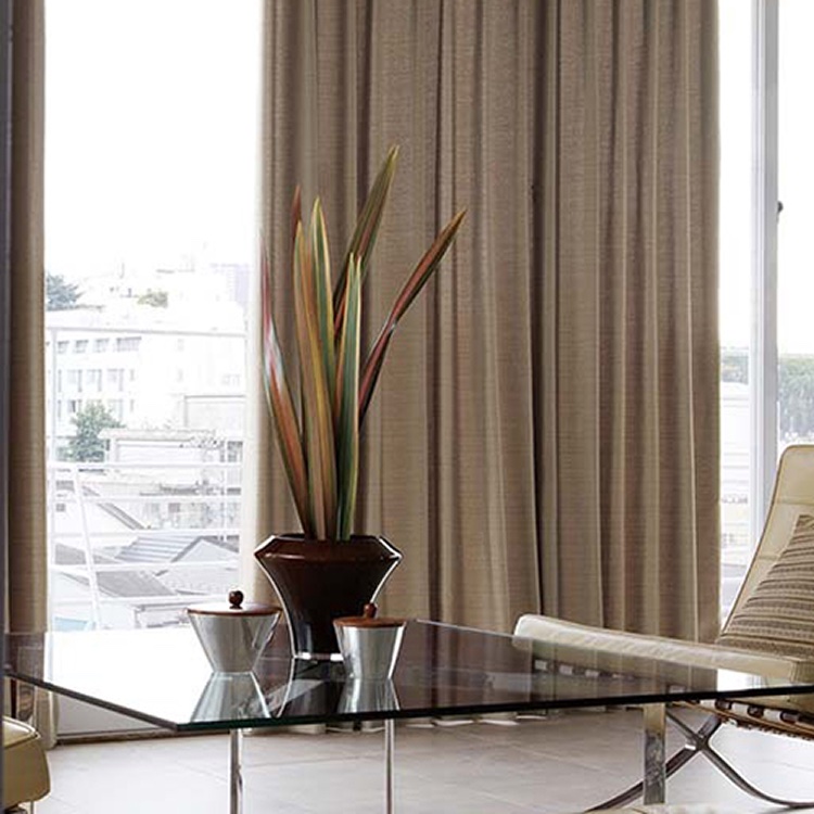 Mẫu rèm vải phòng khách đẹp che nắng 100%