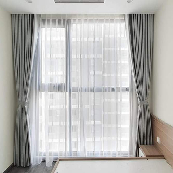 Rèm vải cao su cản nắng cho phòng ngủ