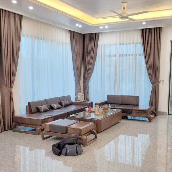 Rèm vải 1 màu đẹp chống nắng 100%