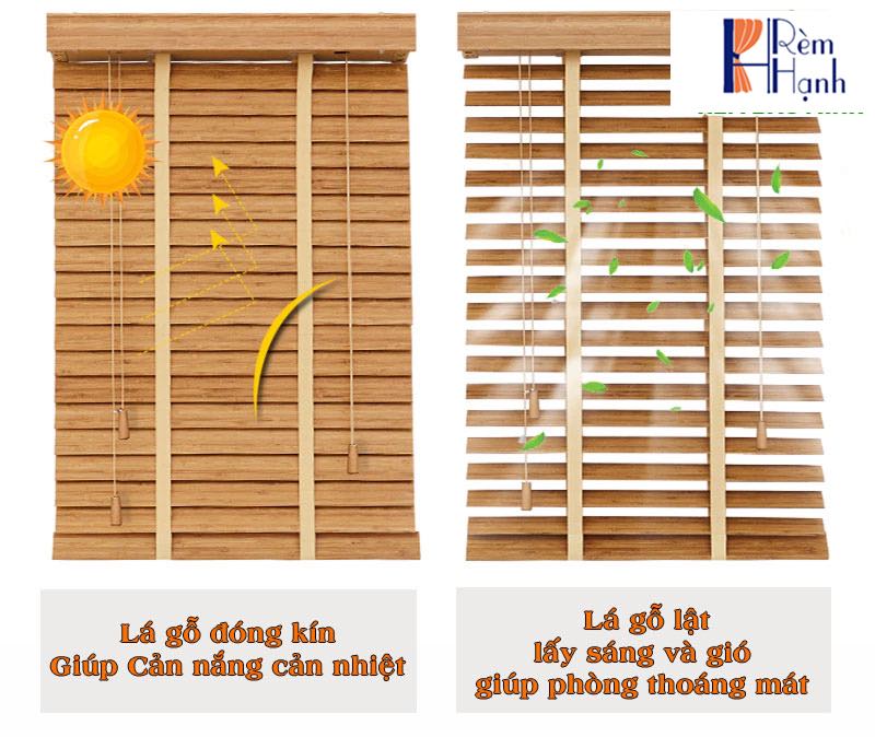 99+ Mẫu rèm gỗ phòng ngủ đẹp cản nắng tốt