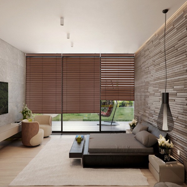 Mẫu rèm gỗ Paulownia hệ 1 dây hãng Modero