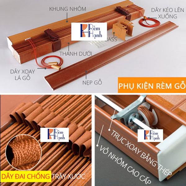 Mành gỗ tự nhiên Gracehome Mã MSJ311