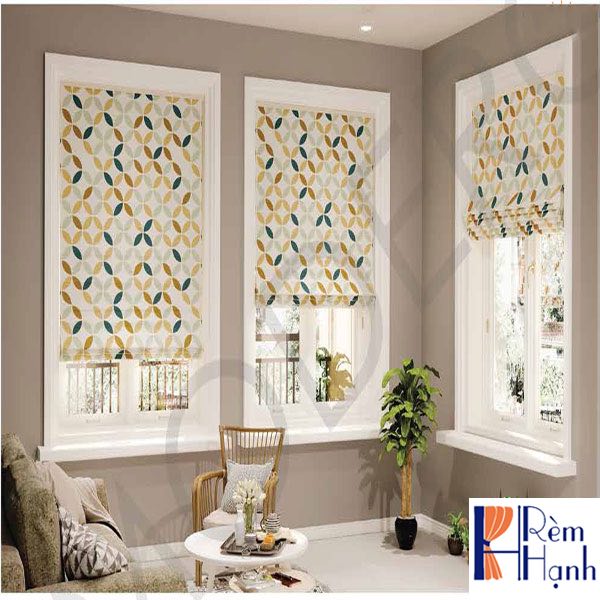 Rèm Roman Hàn Quốc đẹp hãng Modero mã Floral