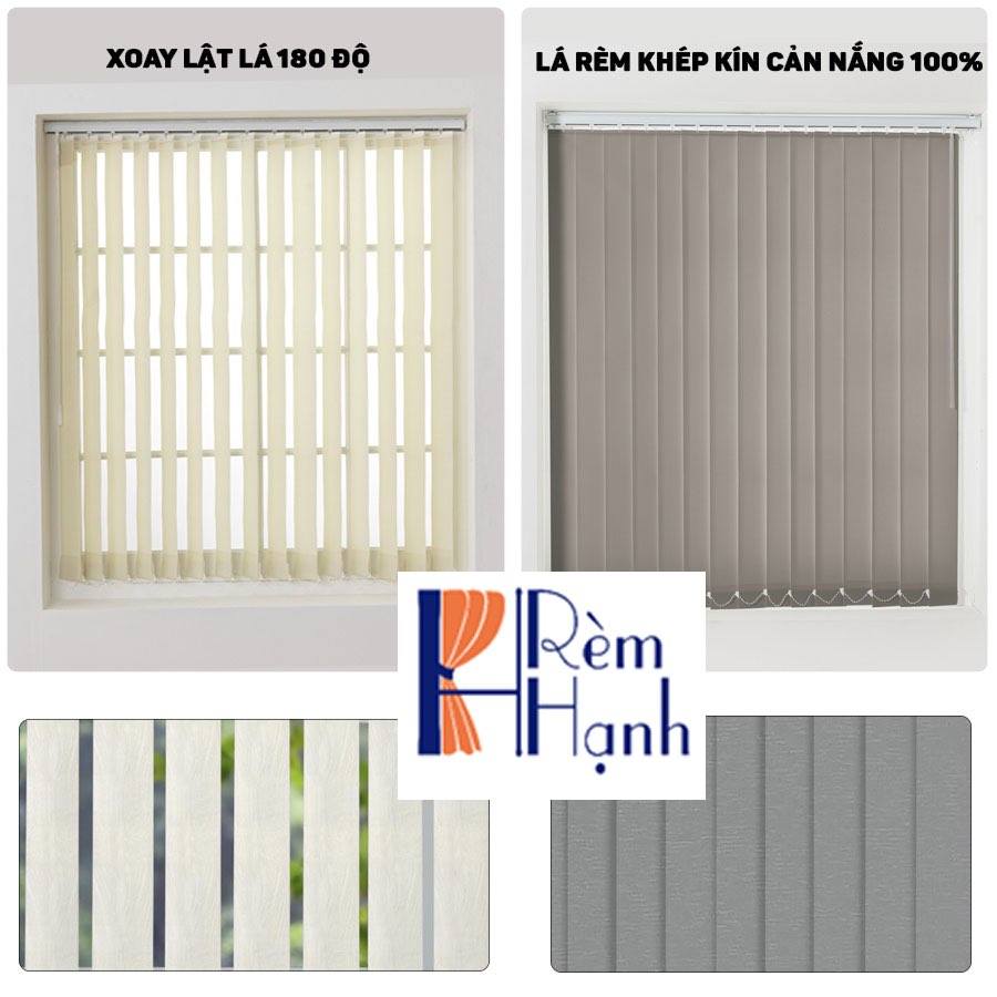 Rèm lá dọc văn phòng đẹp giá rẻ mã H02
