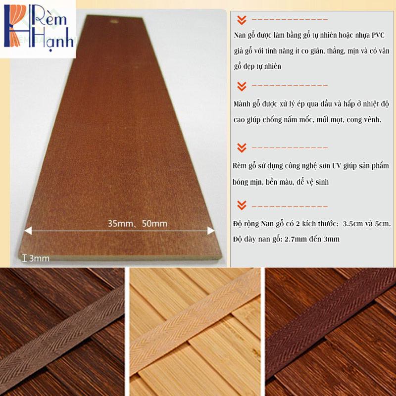 Rèm gỗ cửa sổ giá rẻ che nắng tốt hãng Sankaku mã SKK05