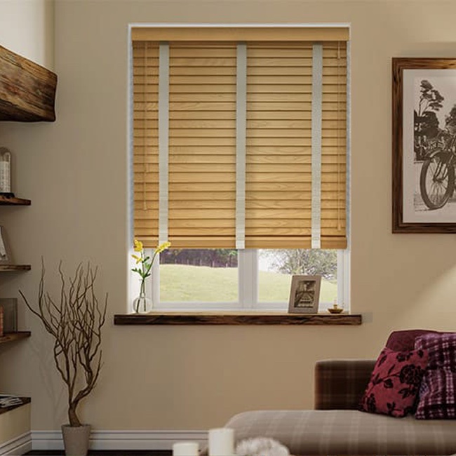Rèm gỗ cửa sổ đẹp cho phòng ngủ hãng Gracehome Mã MSJ022