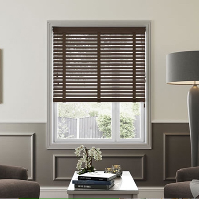 Rèm gỗ chống nắng cửa kính hãng Pilano mã B007