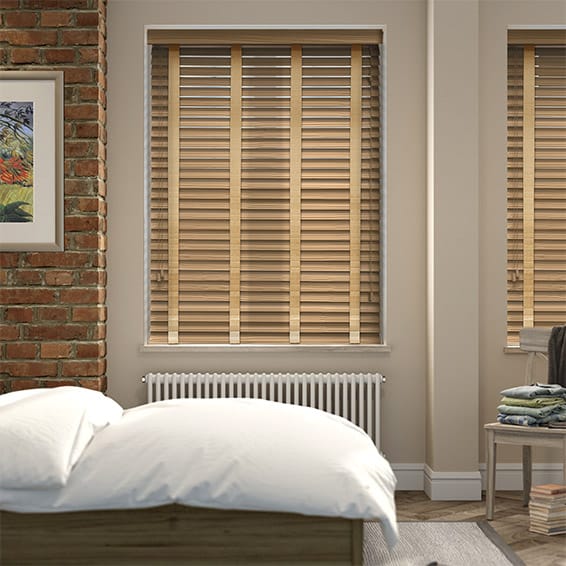 Màn sáo gỗ che nắng cửa sổ hãng Pilano mã B001