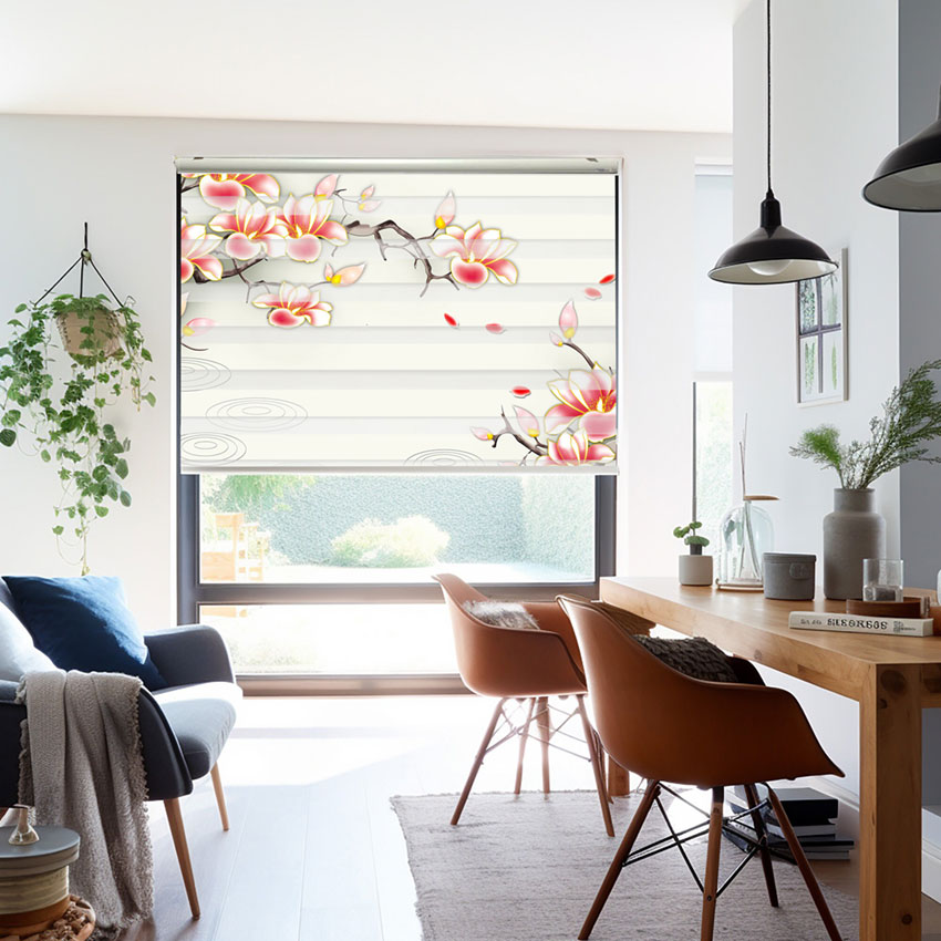 Rèm cầu vồng hiện đại in tranh mã RCVI-132