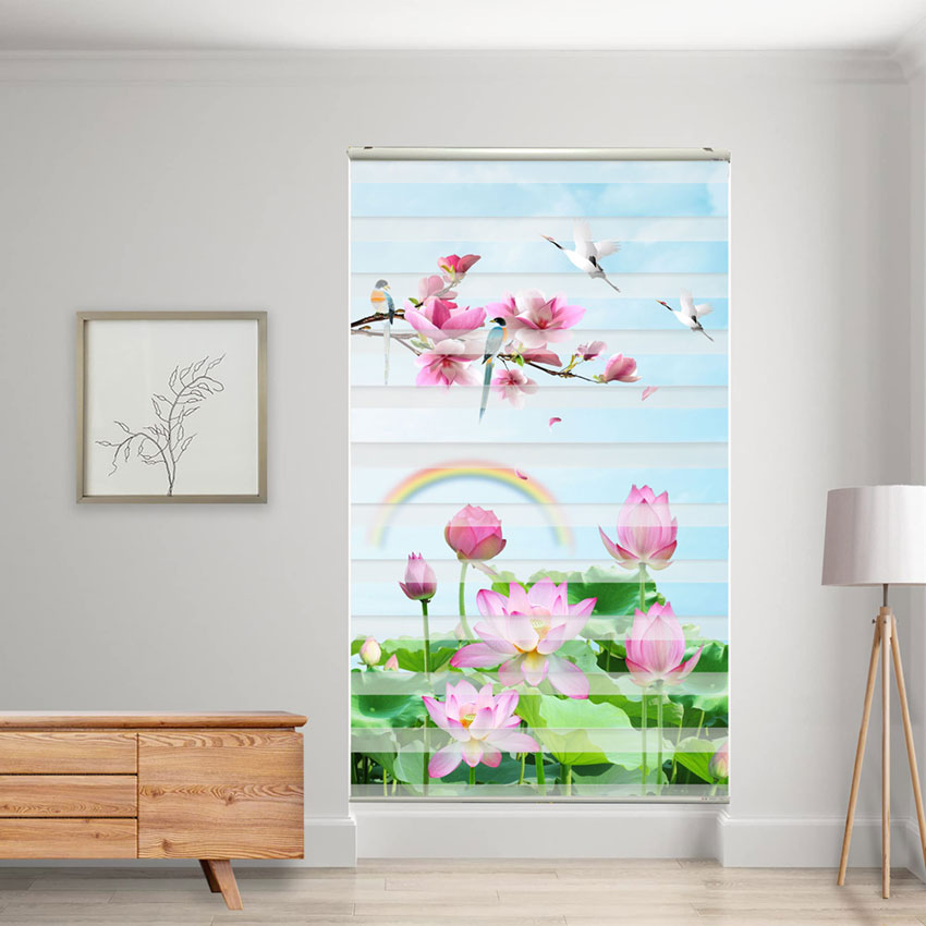 Rèm cầu vồng Hàn Quốc giá rẻ in tranh đẹp mã RCVI-123