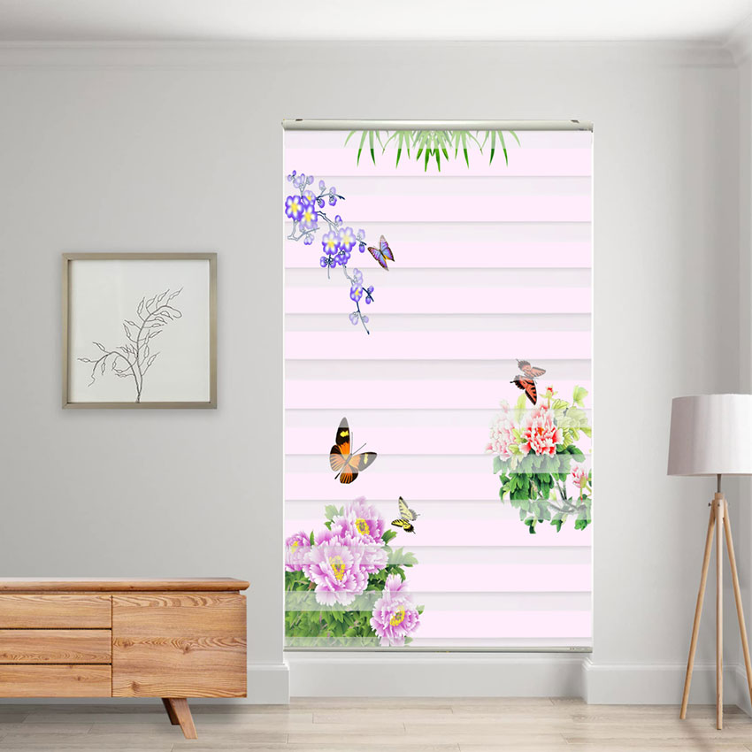 Rèm cầu vồng in tranh mã RCVI-116