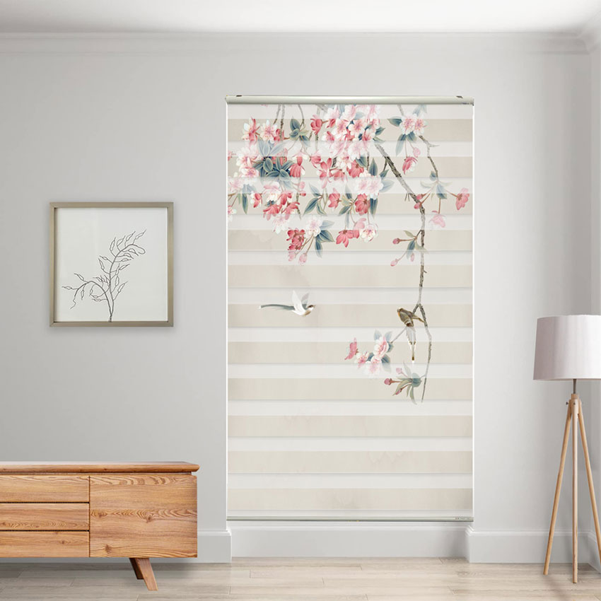 Rèm cầu vồng in tranh mã RCVI-115