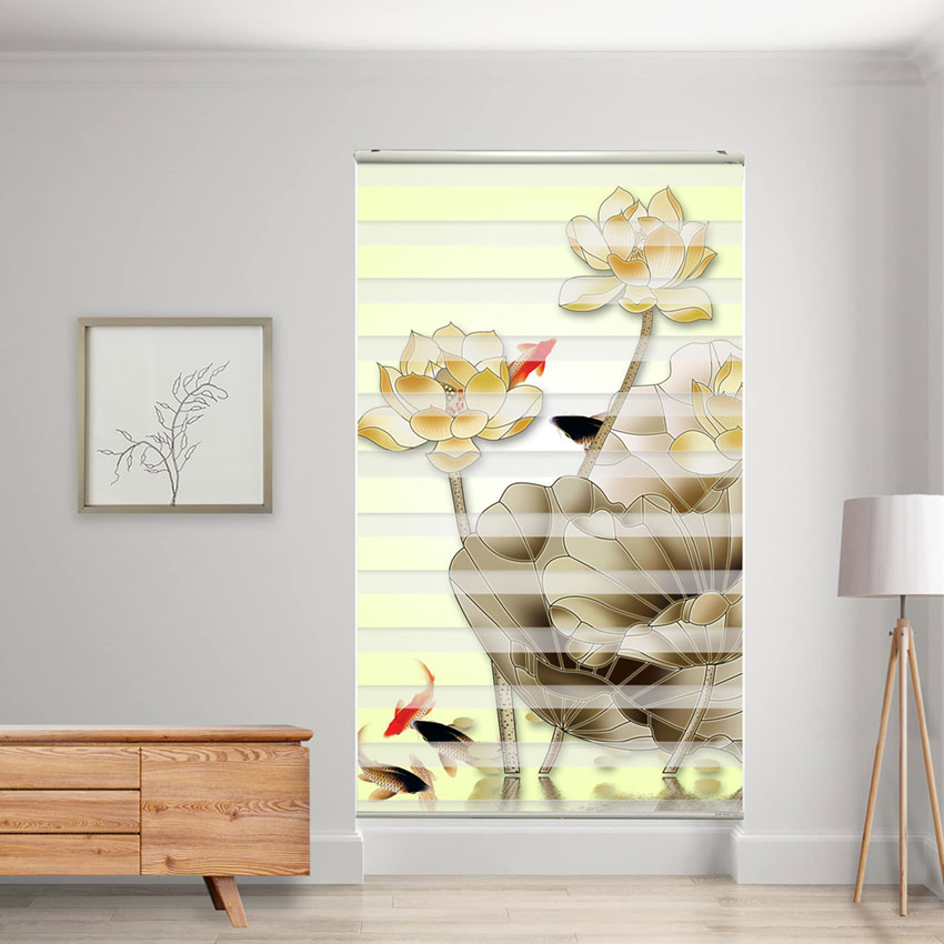 Rèm cầu vồng in tranh mã RCVI-111