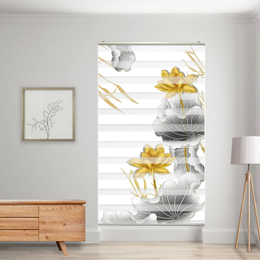 Rèm cầu vồng in tranh mã RCVI-109