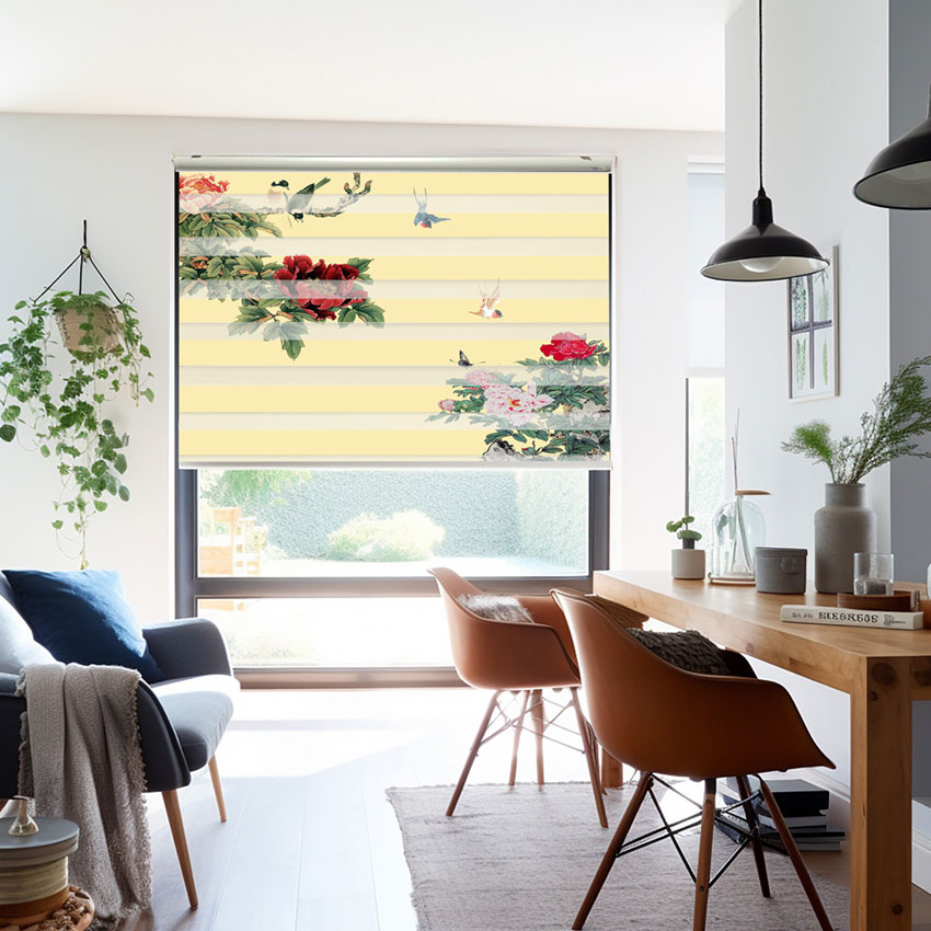 Rèm cầu vồng cửa sổ in tranh mã RCVI-105