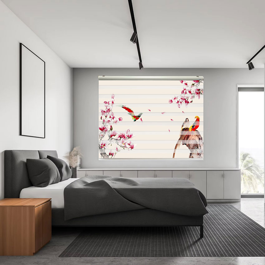 Rèm cầu vồng in tranh mã RCVI-103