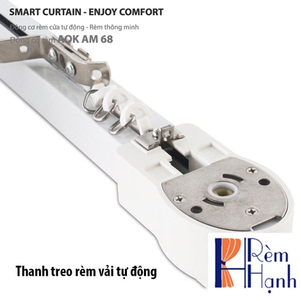 Rèm vải tự động với Động cơ rèm hãng AOK AM68
