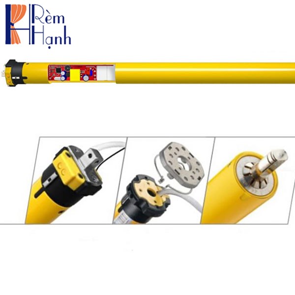 Rèm cầu vồng tự kéo với Động cơ rèm AOK AM25