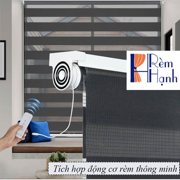 Rèm cửa cầu vồng điện tử tự động với mô tơ rèm cửa AOK AM45