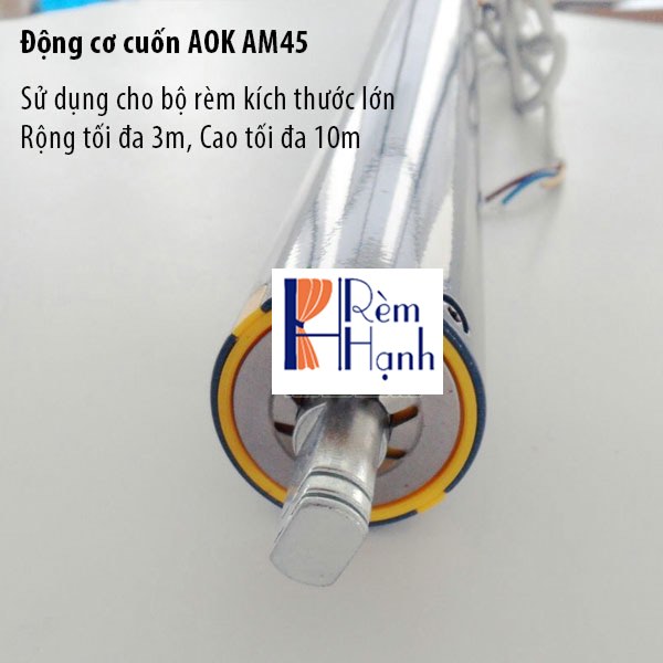Rèm cửa cầu vồng điện tử tự động với mô tơ rèm cửa AOK AM45