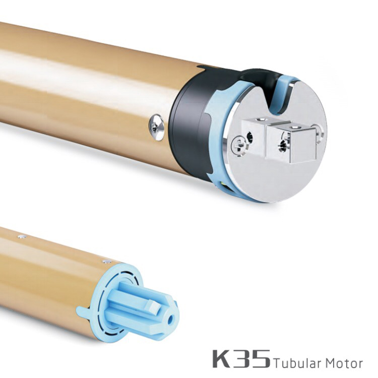 Rèm cầu vồng kéo tự động với motor kéo rèm Novo K35 Wifi