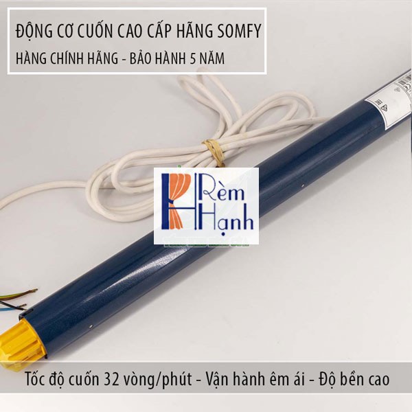 Rèm cửa cầu vồng tự động với động cơ rèm Somfy SONESSE 50 RTS 6/28