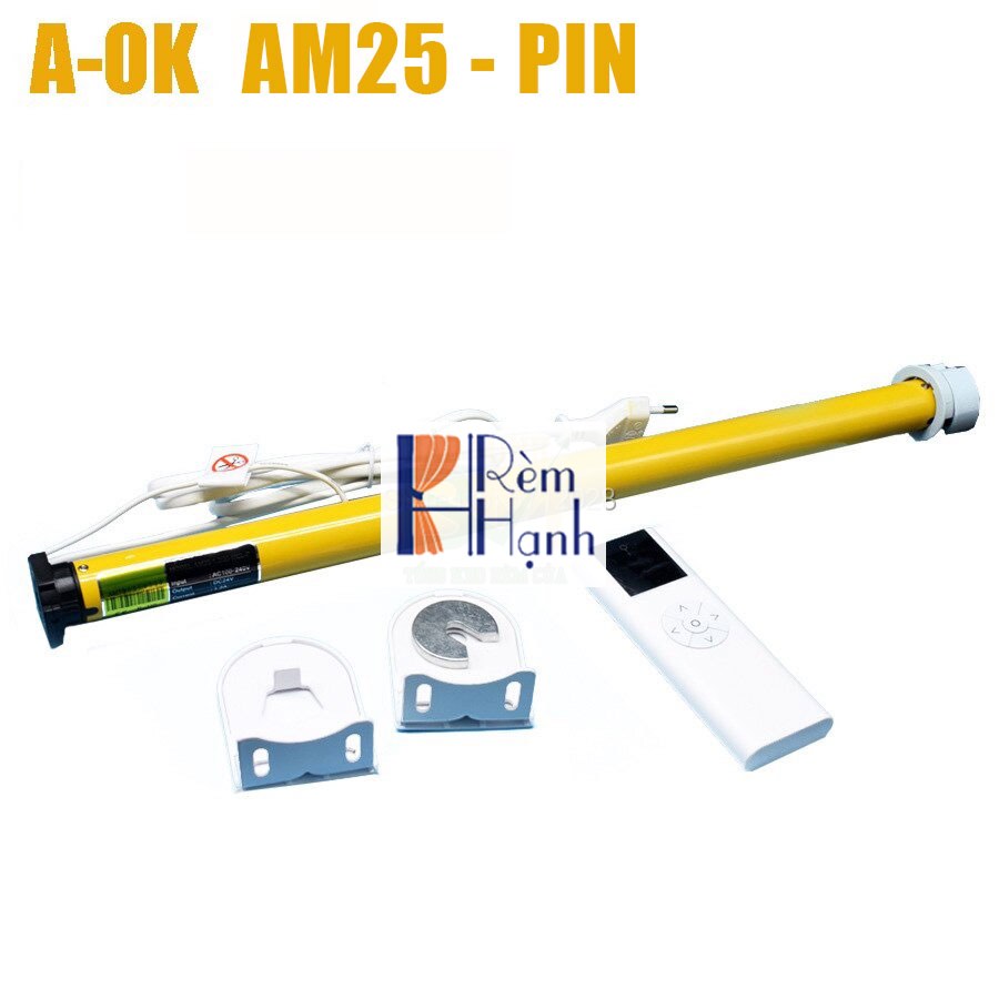 Rèm cầu vồng thông minh với Motor rèm AOK AM25 PIN