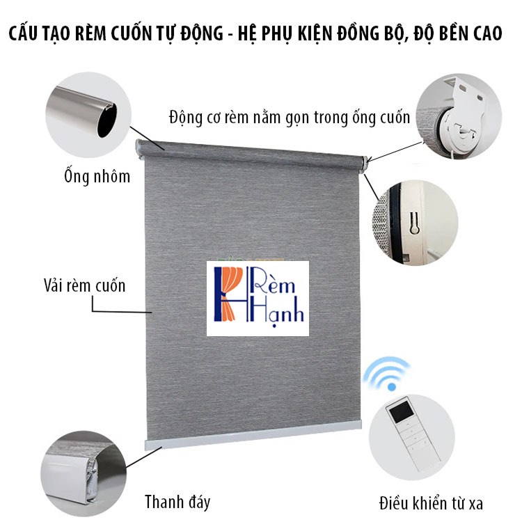 Mô tơ kéo rèm hãng FAMAX dùng cho Rèm cuốn tự động