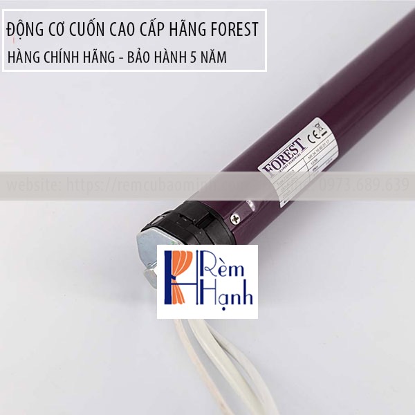 Rèm cuốn tự động tích hợp động cơ rèm cao cấp FOREST 6/20