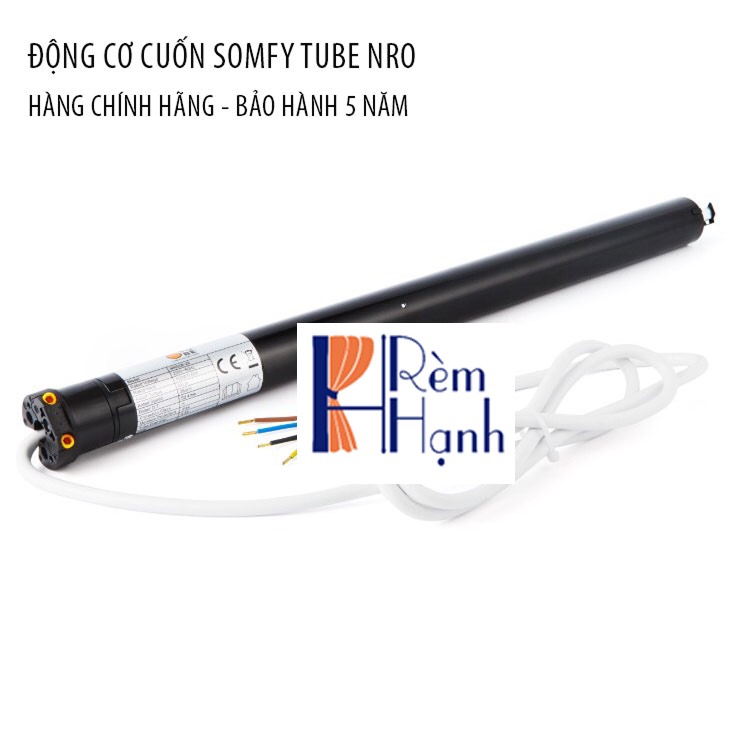 Rèm cửa cuốn thông minh tích hợp mô tơ rèm hãng Somfy mã TUBE NRO