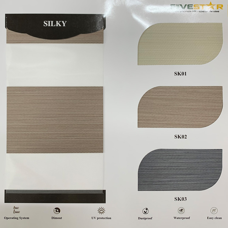 Rèm cầu vồng chắn nắng tốt hãng FIVESTAR – Mã SILKY