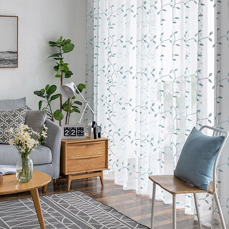 Rèm vải voan đẹp trang trí mã RT14