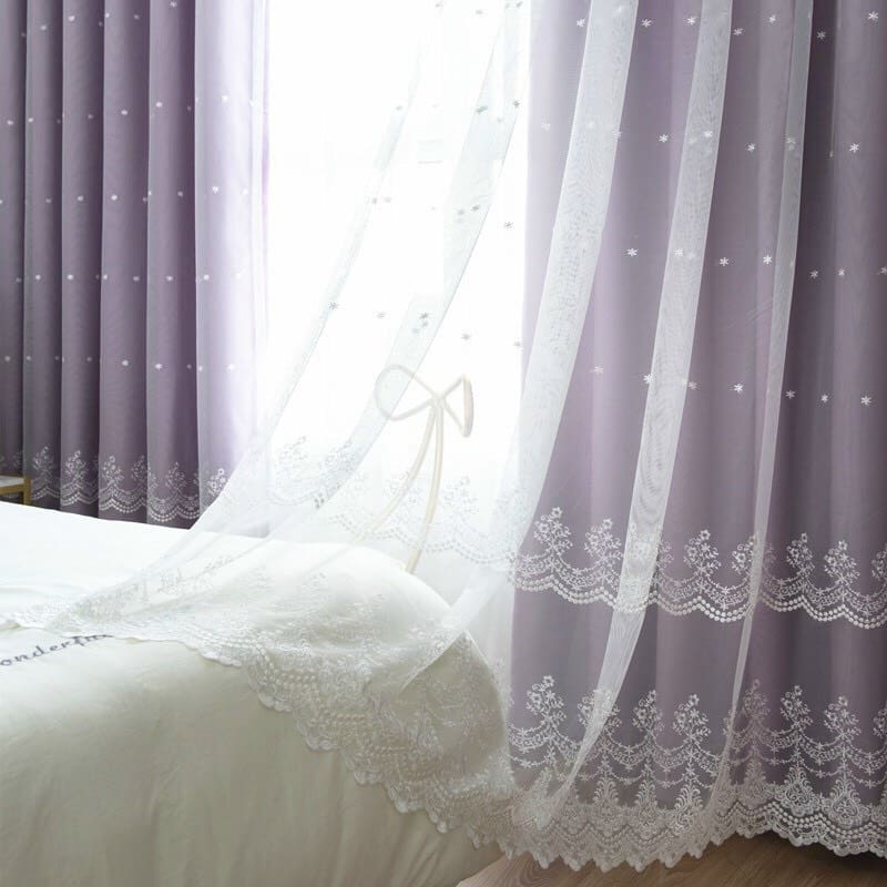 Rèm vải voan đẹp trang trí mã RT14