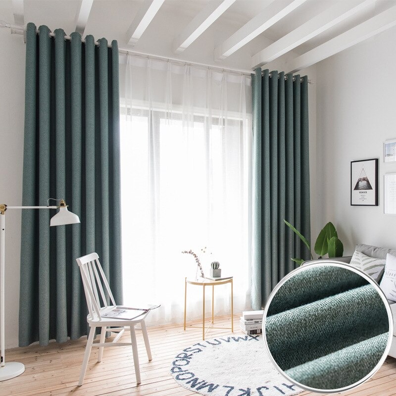 Rèm vải thô đẹp cản nắng tốt giá rẻ mã DIM15-01