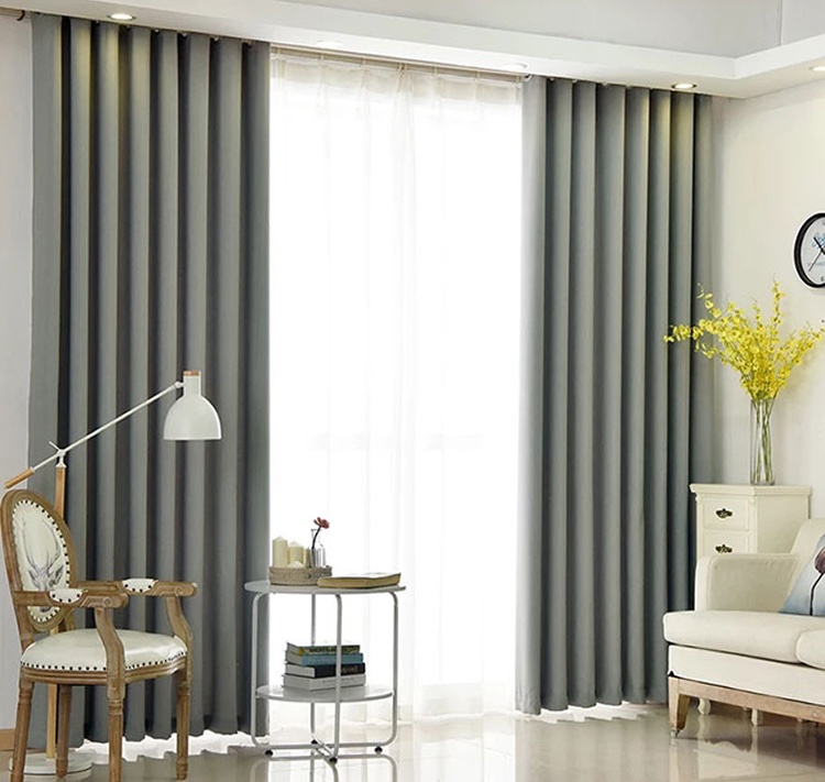 Rèm vải phòng khách đẹp HH08-17