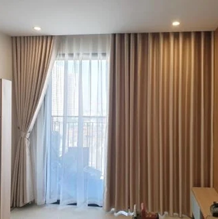 Rèm cửa vải chống nắng chung cư giá rẻ mã Hamory 01