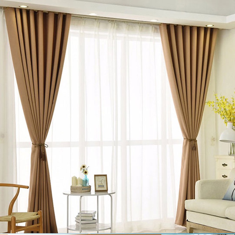 Rèm cửa vải thô giá rẻ cản nắng mã DIM15-04