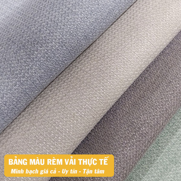 Rèm cửa vải thô giá rẻ cản nắng mã DIM15-04